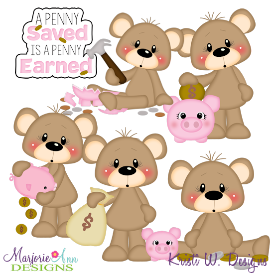 Franklin-A Penny Saved SVG Cutting Files Includes Clipart - Click Image to Close